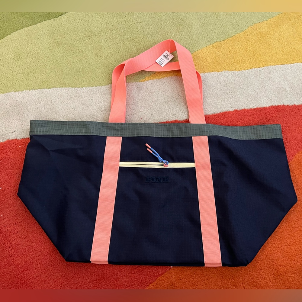 Victoria's Secret Pink Large Weekender Travel Beach Oversized Tote Bag New 2025